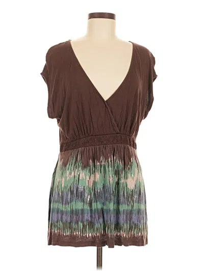 Pre-owned Assorted Brands Casual Dress In Brown