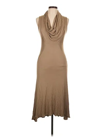 Pre-owned Assorted Brands Casual Dress In Brown