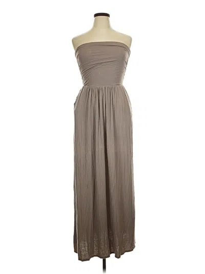 Pre-owned Assorted Brands Casual Dress In Brown