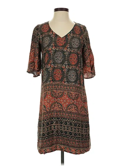 Pre-owned Assorted Brands Casual Dress In Brown