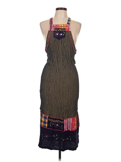 Pre-owned Assorted Brands Casual Dress In Brown