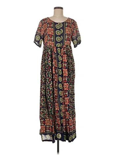 Pre-owned Assorted Brands Casual Dress In Brown