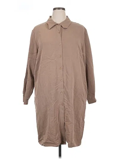 Pre-owned Assorted Brands Casual Dress In Brown