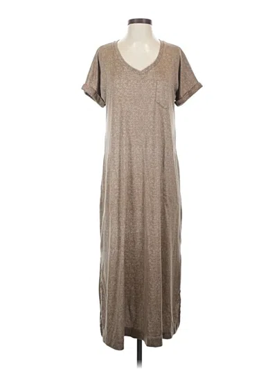 Pre-owned Assorted Brands Casual Dress In Brown