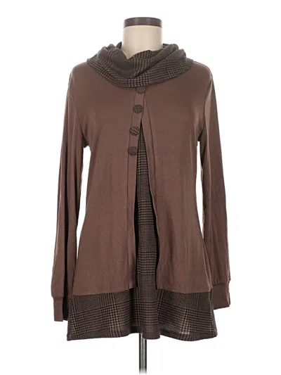 Pre-owned Assorted Brands Casual Dress In Brown