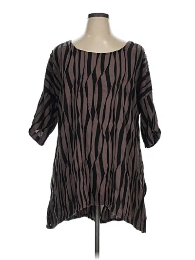 Pre-owned Assorted Brands Casual Dress In Brown