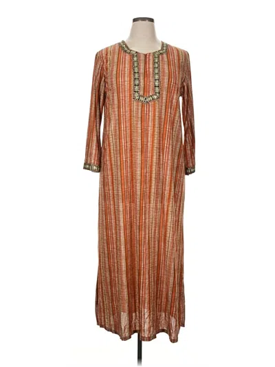 Pre-owned Assorted Brands Casual Dress In Brown