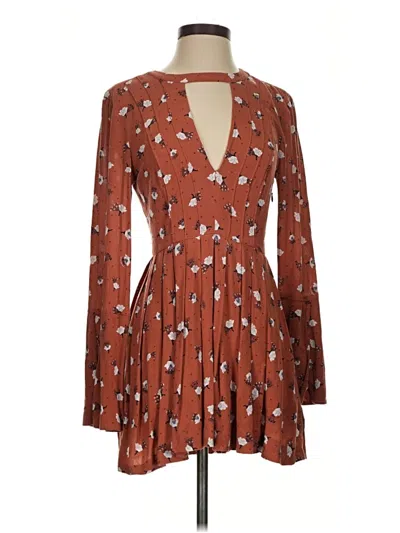 Pre-owned Assorted Brands Casual Dress In Brown