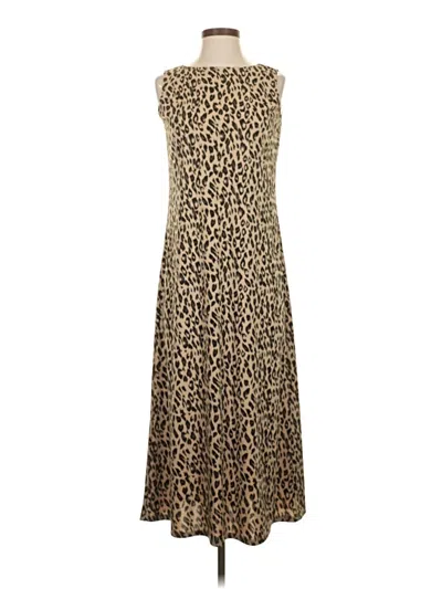 Pre-owned Assorted Brands Casual Dress In Brown