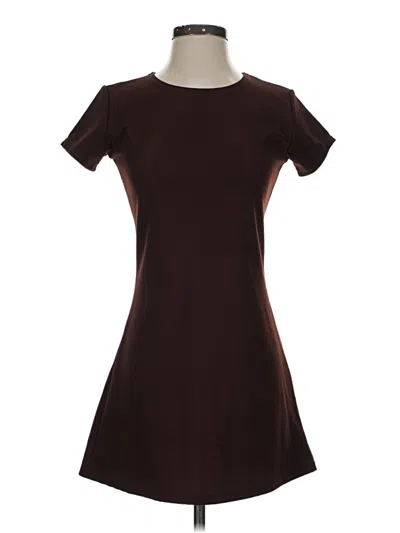 Pre-owned Assorted Brands Casual Dress In Brown