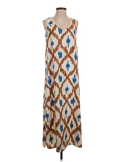 Pre-owned Assorted Brands Casual Dress In Brown