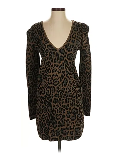 Pre-owned Assorted Brands Casual Dress In Brown