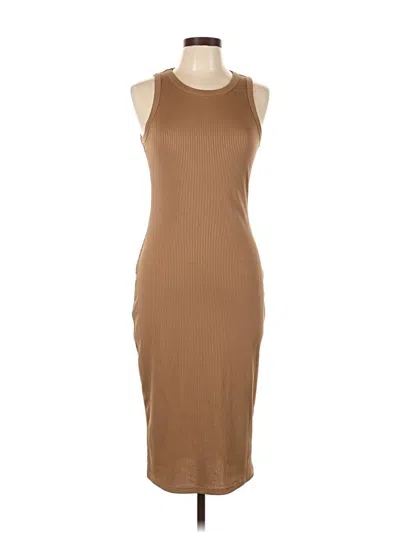 Pre-owned Assorted Brands Casual Dress In Brown