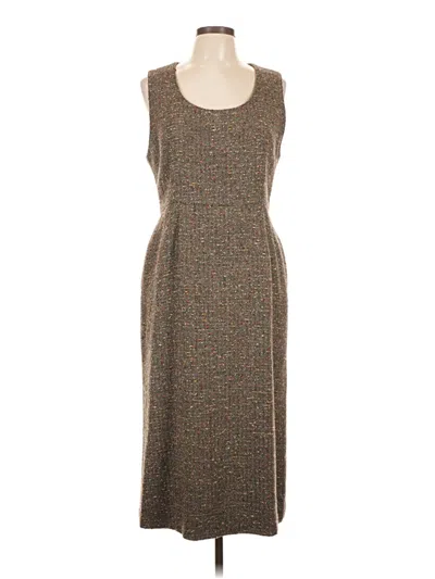 Pre-owned Assorted Brands Casual Dress In Brown