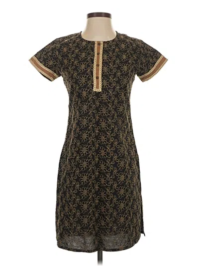 Pre-owned Assorted Brands Casual Dress In Brown