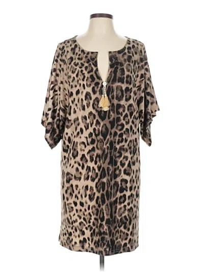 Pre-owned Assorted Brands Casual Dress In Brown