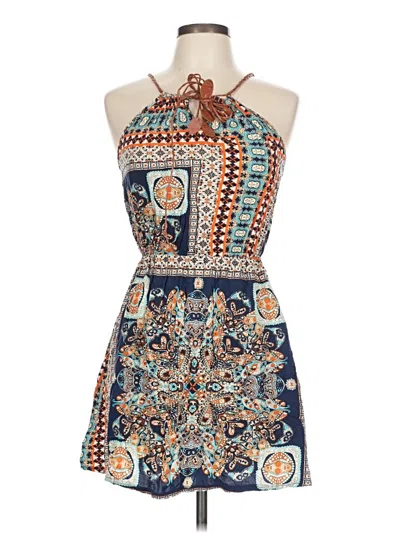 Pre-owned Assorted Brands Casual Dress In Brown