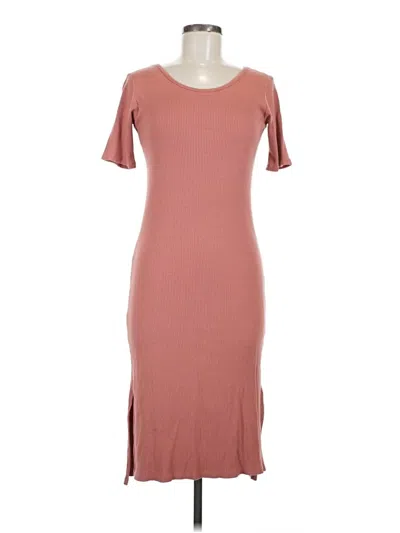 Pre-owned Assorted Brands Casual Dress In Brown