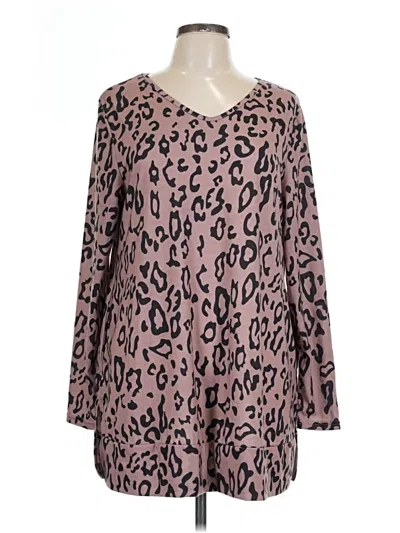 Pre-owned Assorted Brands Casual Dress In Brown