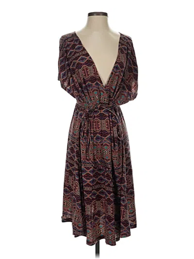 Pre-owned Assorted Brands Casual Dress In Brown