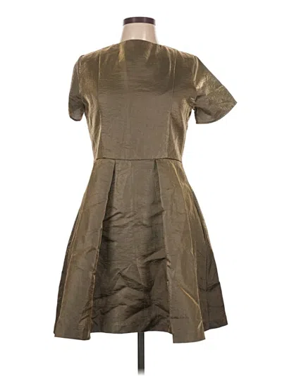 Pre-owned Assorted Brands Casual Dress In Brown