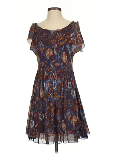 Pre-owned Assorted Brands Casual Dress In Brown