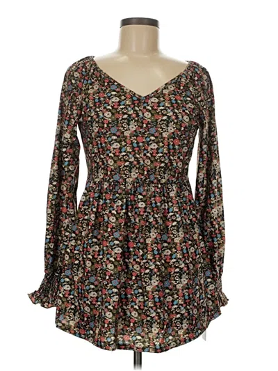 Pre-owned Assorted Brands Casual Dress In Brown