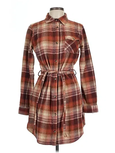 Pre-owned Assorted Brands Casual Dress In Brown