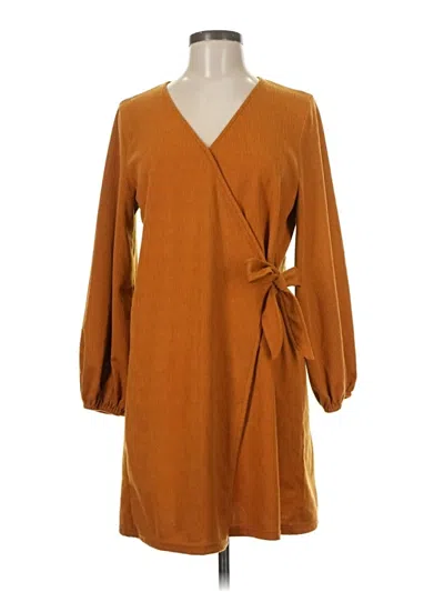 Pre-owned Assorted Brands Casual Dress In Brown