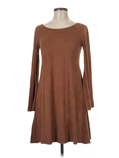 Pre-owned Assorted Brands Casual Dress In Brown