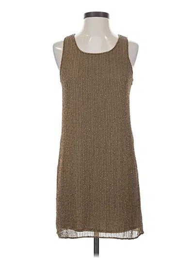 Pre-owned Assorted Brands Casual Dress In Brown