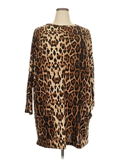 Pre-owned Assorted Brands Casual Dress In Brown