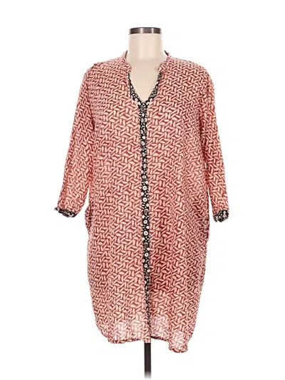 Pre-owned Assorted Brands Casual Dress In Brown