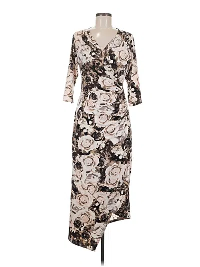 Pre-owned Assorted Brands Casual Dress In Brown