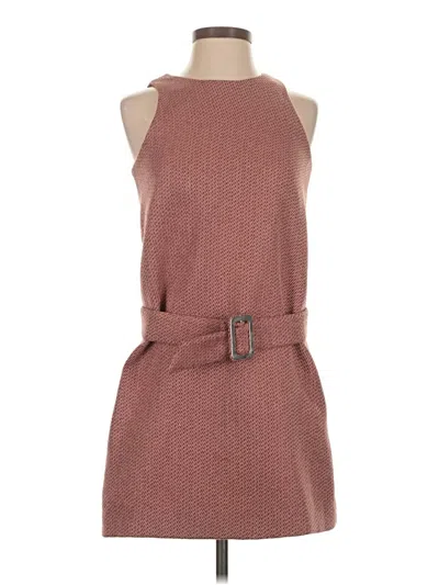 Pre-owned Assorted Brands Casual Dress In Brown
