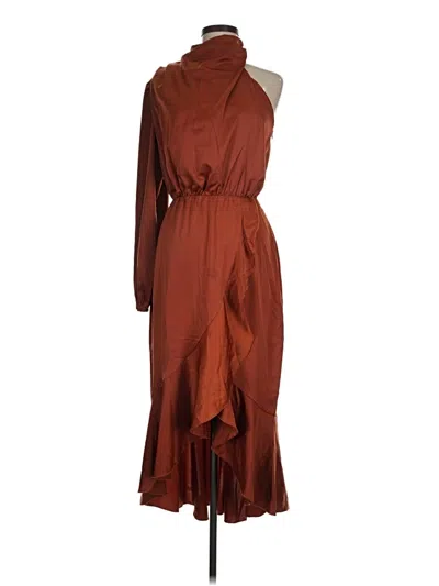 Pre-owned Assorted Brands Casual Dress In Brown