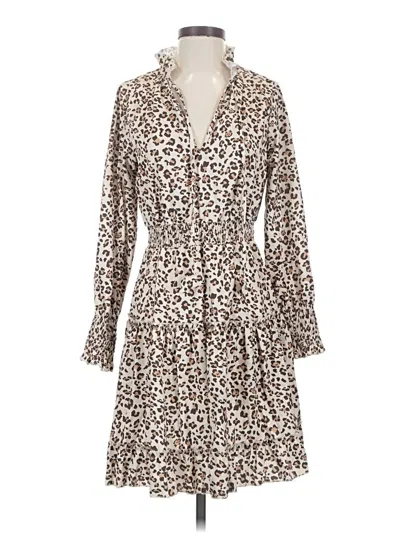 Pre-owned Assorted Brands Casual Dress In Brown