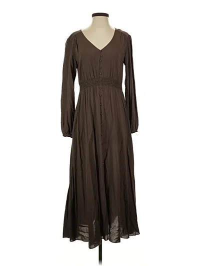 Pre-owned Assorted Brands Casual Dress In Brown
