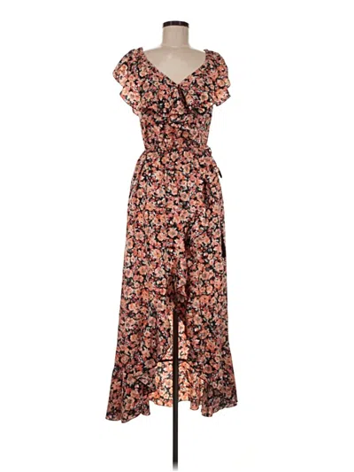 Pre-owned Assorted Brands Casual Dress In Brown