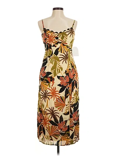 Pre-owned Assorted Brands Casual Dress In Brown