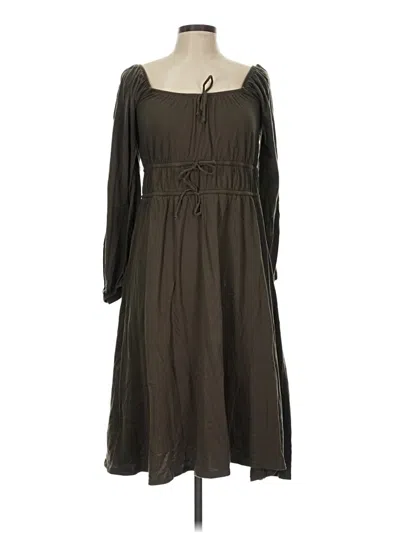 Pre-owned Assorted Brands Casual Dress In Brown
