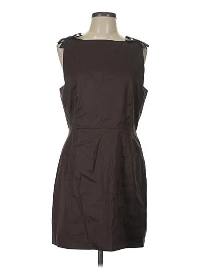 Pre-owned Assorted Brands Casual Dress In Brown