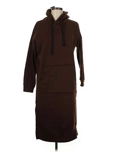 Pre-owned Assorted Brands Casual Dress In Brown