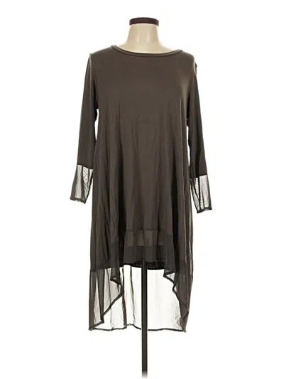 Pre-owned Assorted Brands Casual Dress In Brown