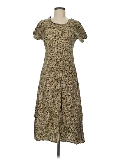 Pre-owned Assorted Brands Casual Dress In Brown