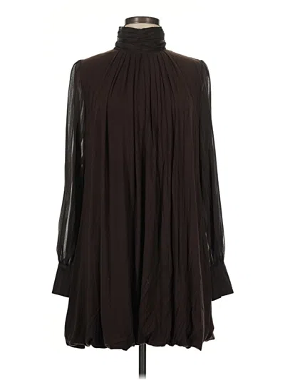 Pre-owned Assorted Brands Casual Dress In Brown