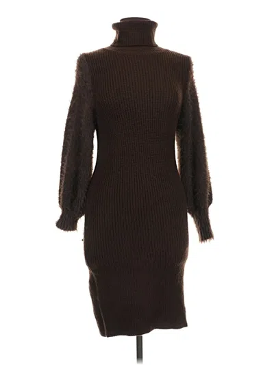 Pre-owned Assorted Brands Casual Dress In Brown