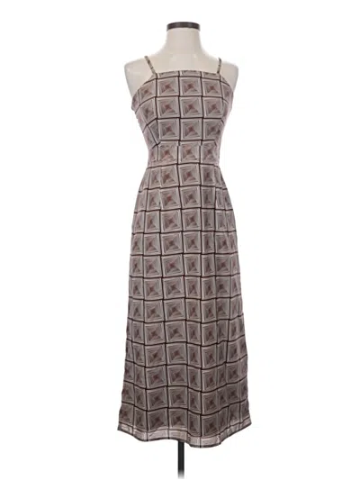 Pre-owned Assorted Brands Casual Dress In Brown