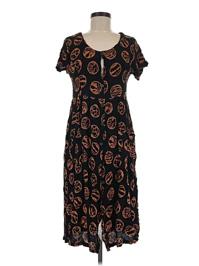 Pre-owned Assorted Brands Casual Dress In Brown
