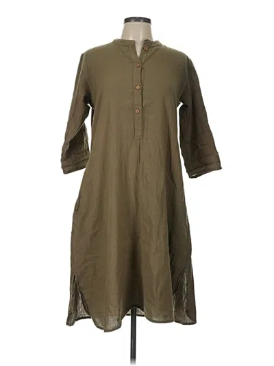 Pre-owned Assorted Brands Casual Dress In Brown